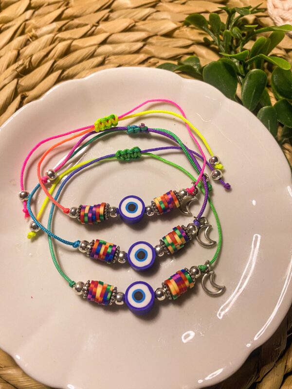 Pulsera protectora fimo multicolor